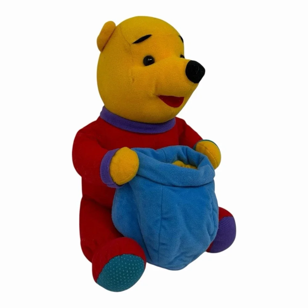 Disney Winnie the Pooh Sensory Plush Toy with Pouch and Butterfly Teether